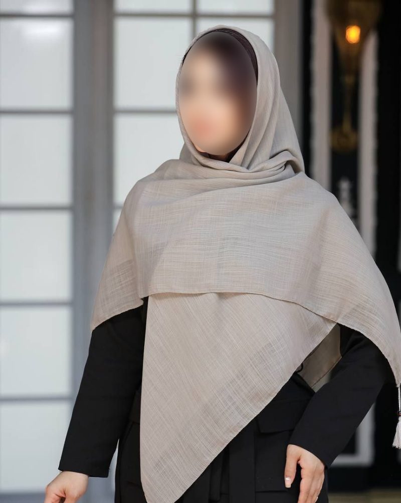 روسری رنگی ساده کد 6928 - Image 1