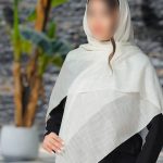 روسری رنگی ساده کد 6934