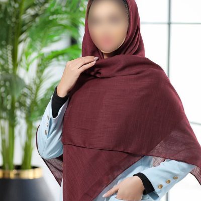 روسری رنگی ساده کد 6936
