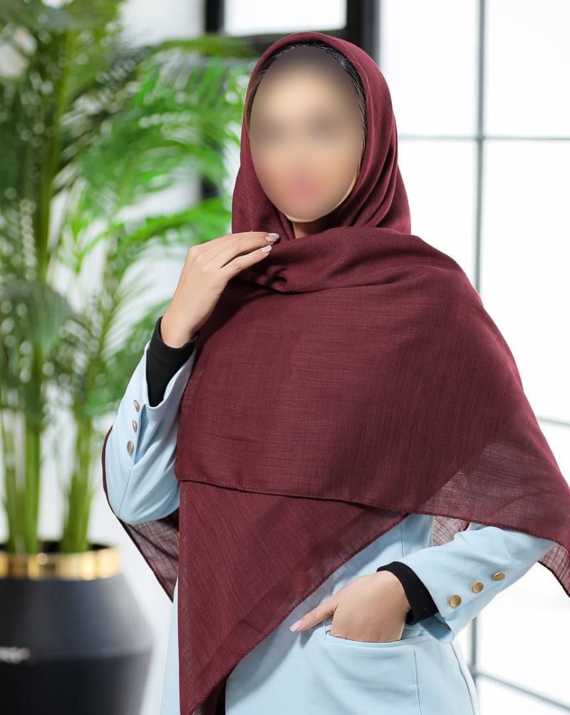 روسری رنگی ساده کد 6936 - Image 1