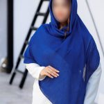 روسری رنگی ساده کد 6937
