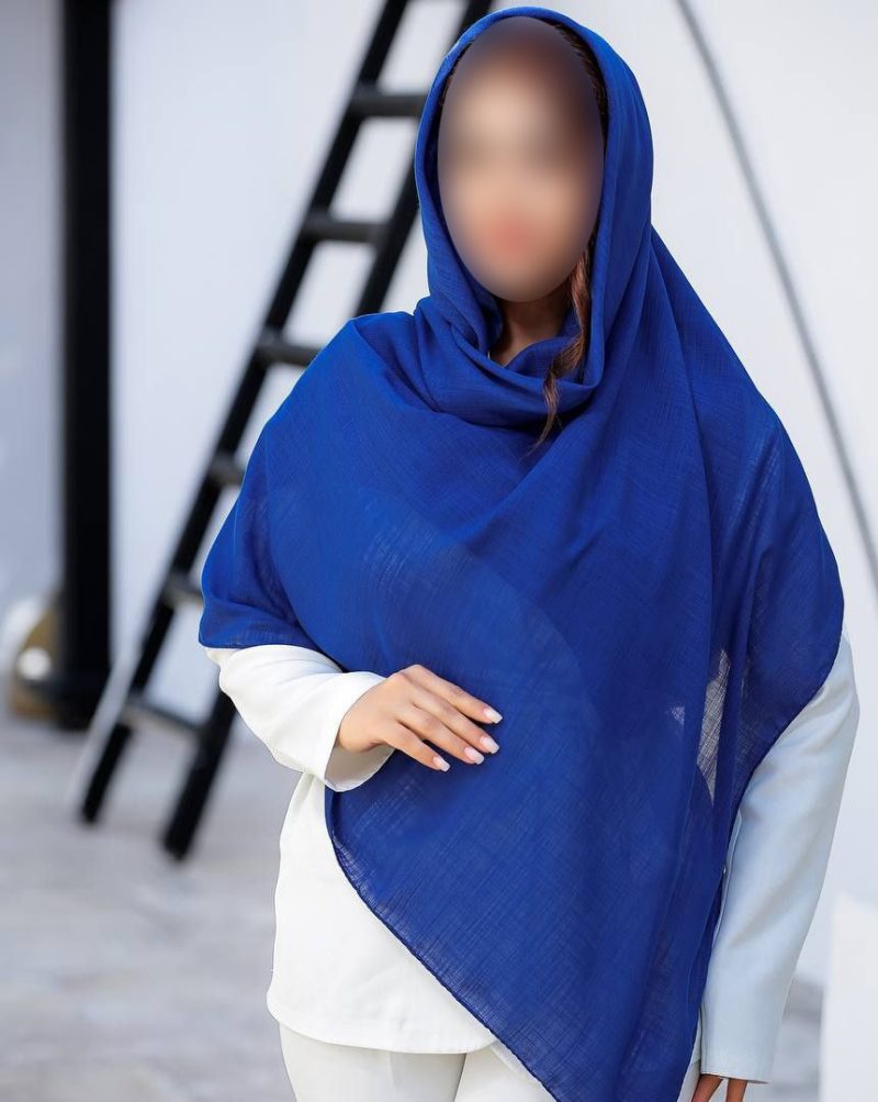 روسری رنگی ساده کد 6937 - Image 1