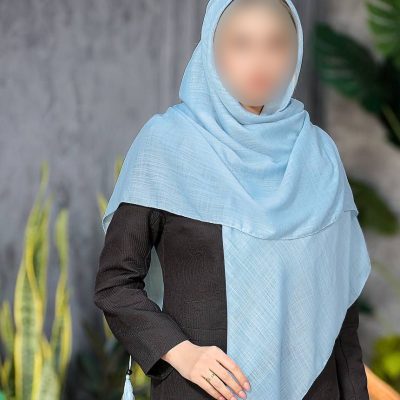 روسری رنگی ساده کد 6938