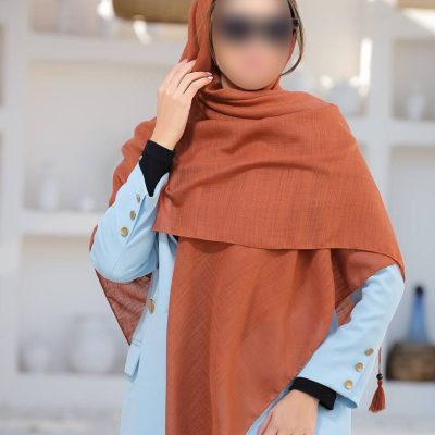 روسری رنگی ساده کد 6940