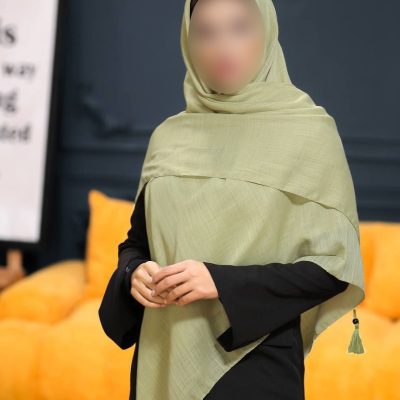 روسری رنگی ساده کد 6942