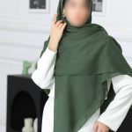 روسری رنگی ساده کد 6943