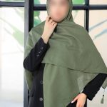 روسری رنگی ساده کد 6944
