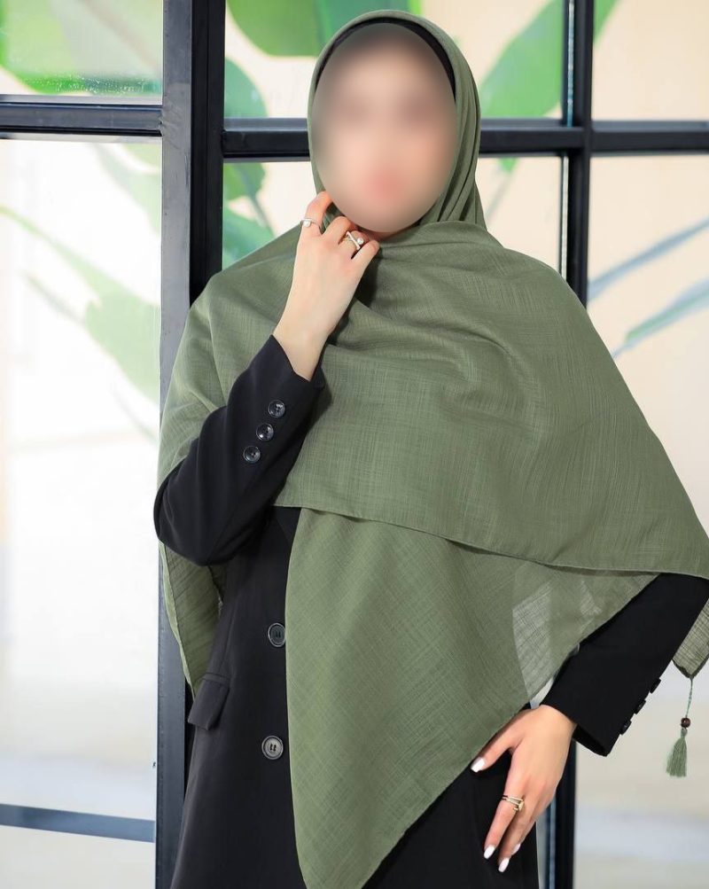 روسری رنگی ساده کد 6944 - Image 1