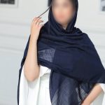 روسری رنگی ساده کد 6945