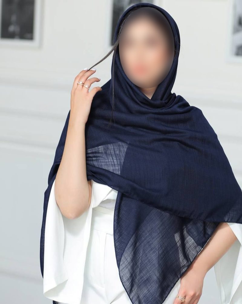 روسری رنگی ساده کد 6945 - Image 1