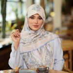 روسری رنگی طرح دار کد 6947