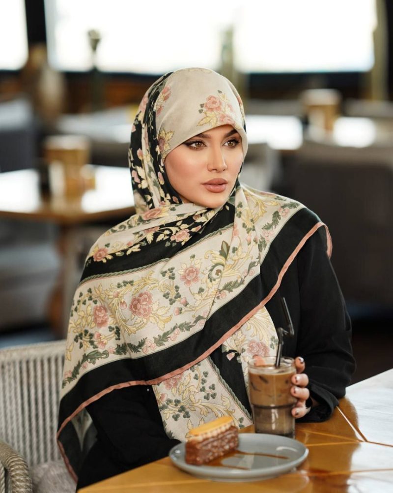 6950 روسری رنگی طرح دار کد 6950 - Image 1