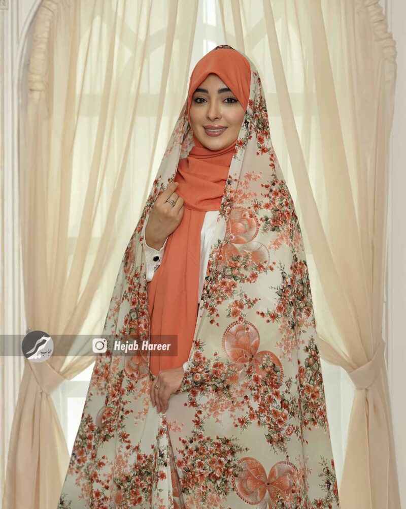 6956-2 چادر حریر اندونزی کد 6956 - Image 1