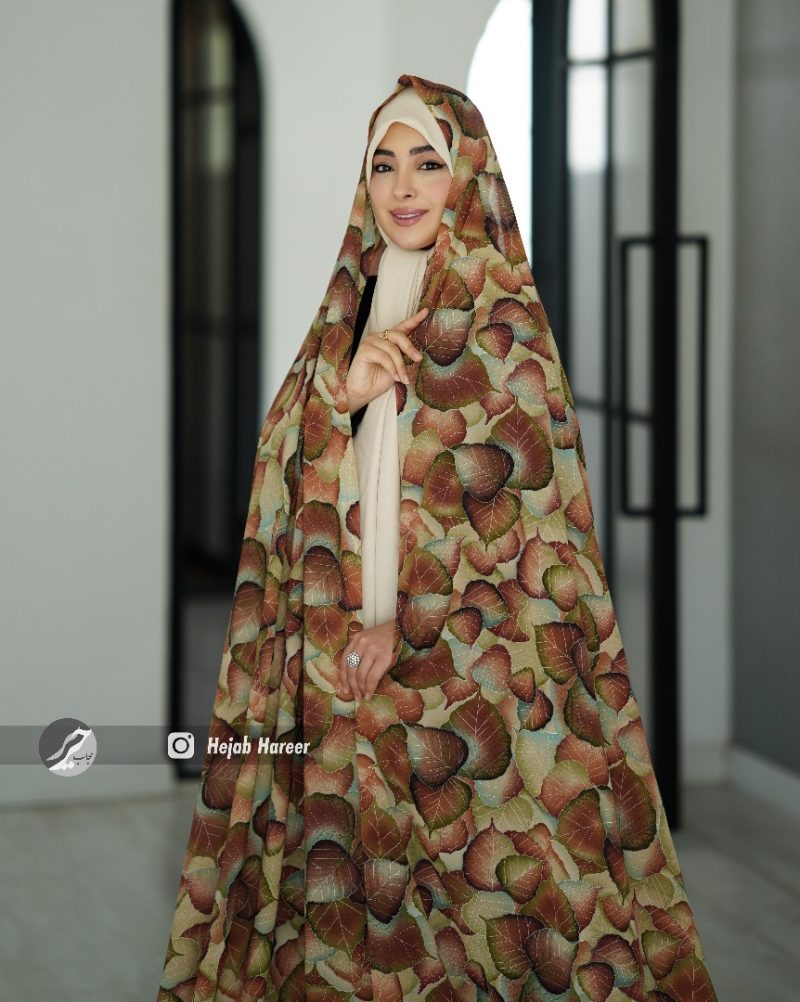 6959-1 چادر کرپ حریر اندونزی کد 6959 - Image 1