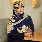 روسری رنگی طرح دار کد 6971