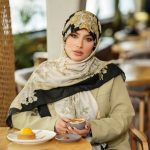 روسری رنگی طرح دار کد 6974