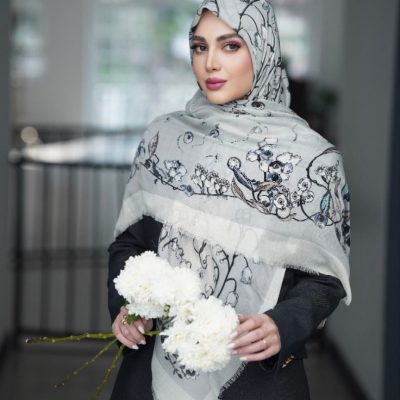 روسری رنگی طرح دار کد 6997