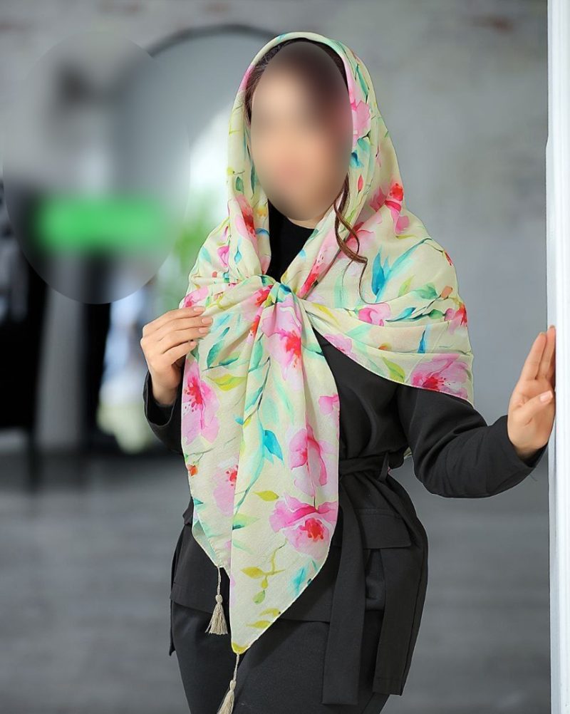 روسری رنگی طرح دار کد 9268 - Image 1