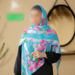 روسری رنگی طرح دار کد 9270