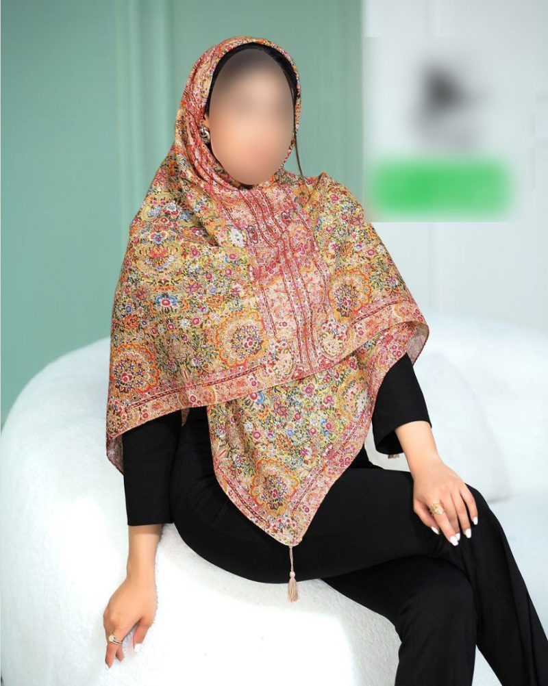 روسری رنگی طرح دار کد 9275 - Image 1