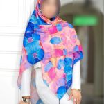 روسری رنگی طرح دار کد 9277