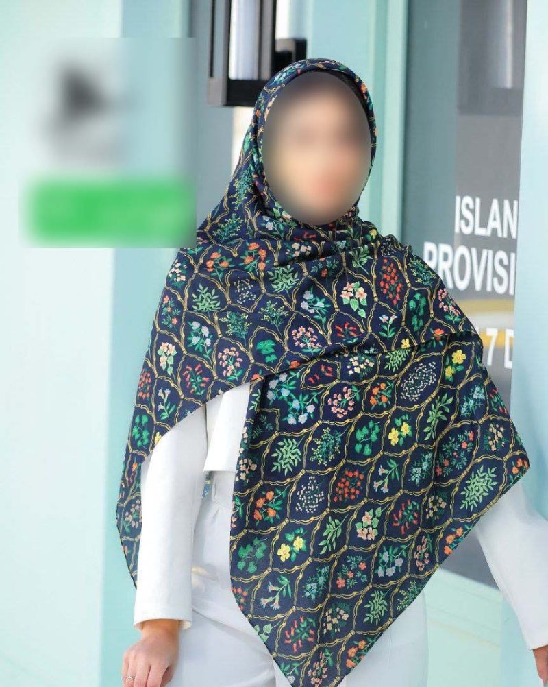 9279 روسری رنگی طرح دار کد 9279 - Image 1