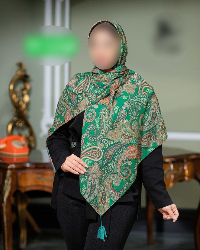 روسری رنگی طرح دار کد 9280 - Image 1