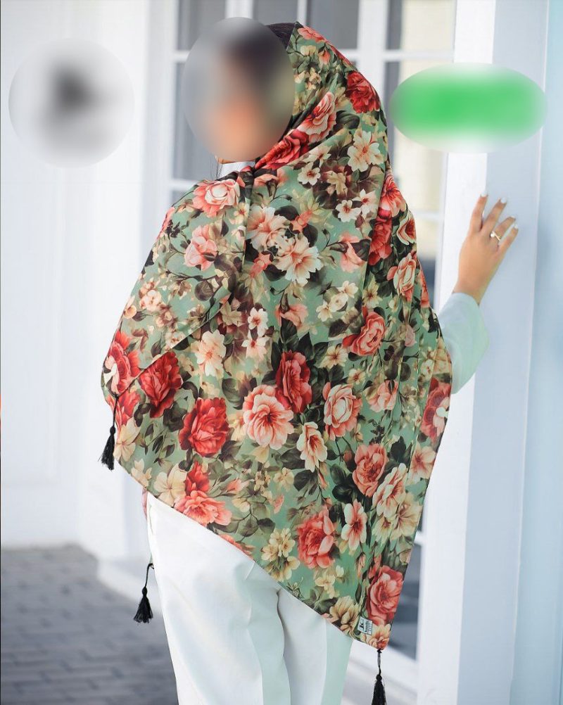 9281 روسری رنگی طرح دار کد 9281 - Image 1