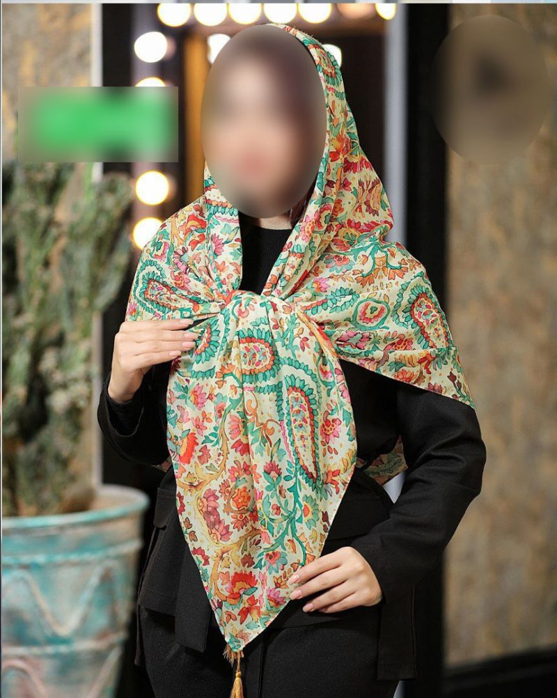 روسری رنگی طرح دار کد 9282 - Image 1