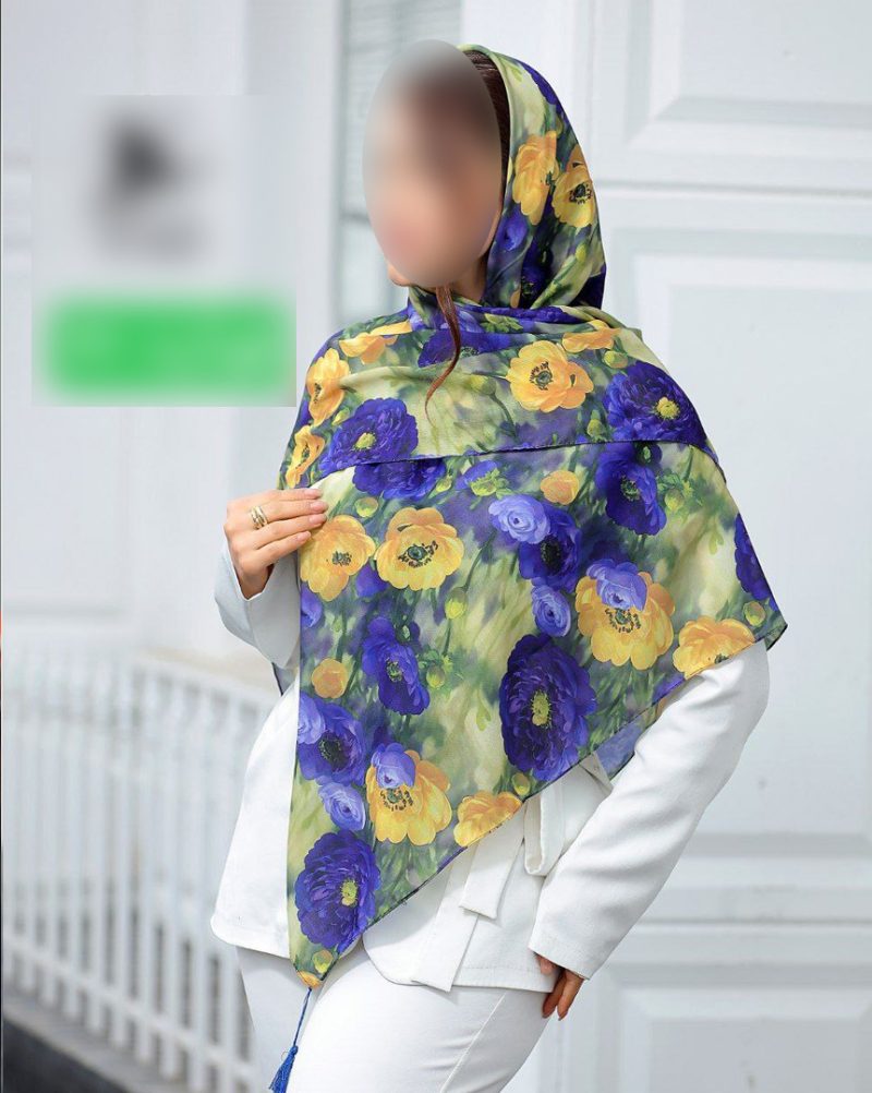 9283 روسری رنگی طرح دار کد 9283 - Image 1