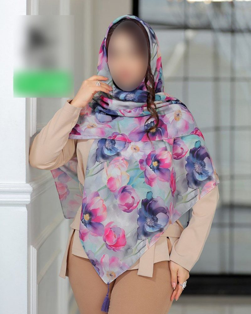 روسری رنگی طرح دار کد 9286 - Image 1