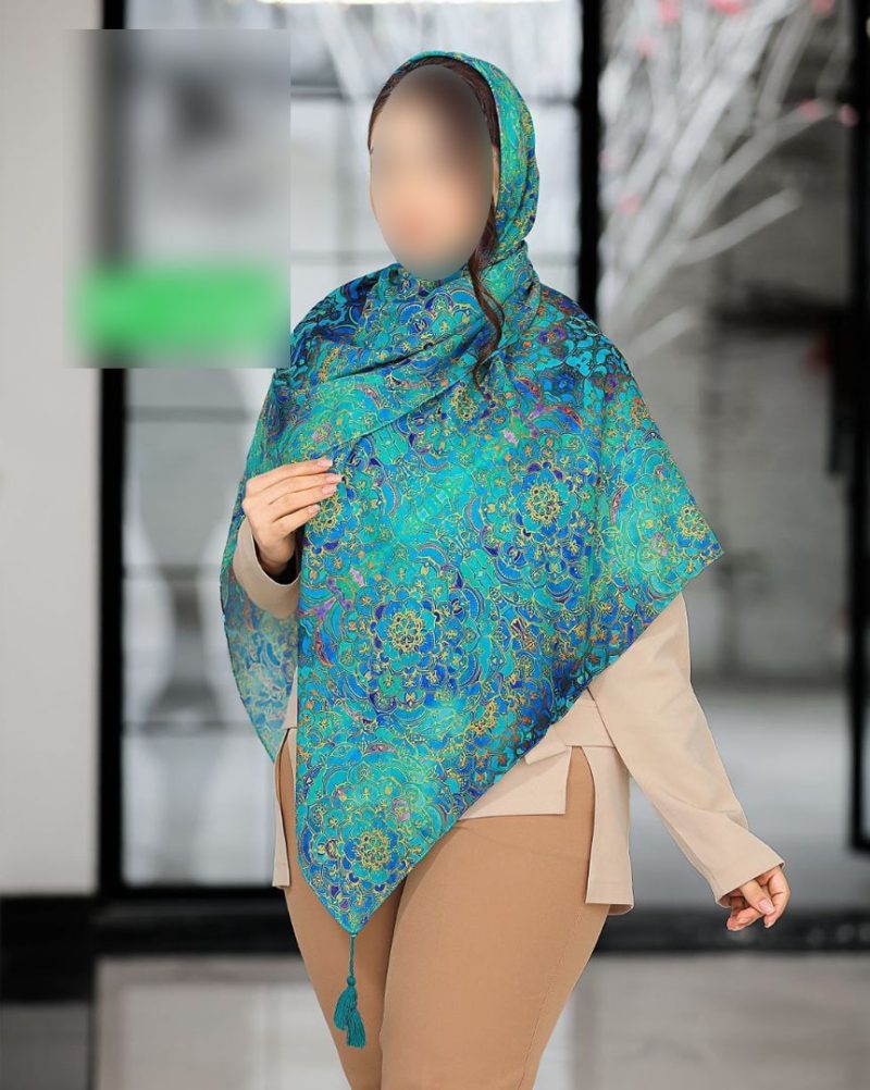 روسری رنگی طرح دار کد 9287 - Image 1