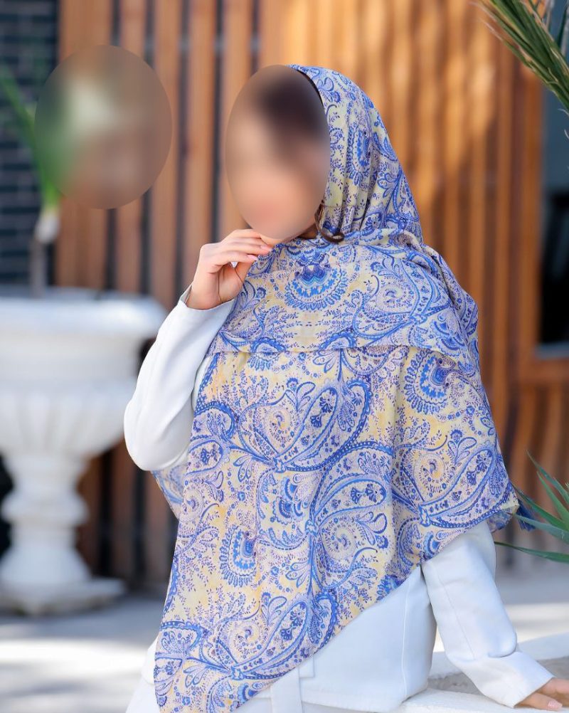 روسری رنگی طرح دار کد 9295 - Image 1