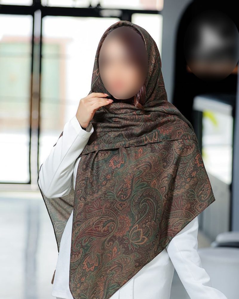 روسری رنگی طرح دار کد 9297 - Image 1
