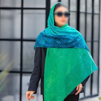 روسری رنگی طرح دار کد 9305