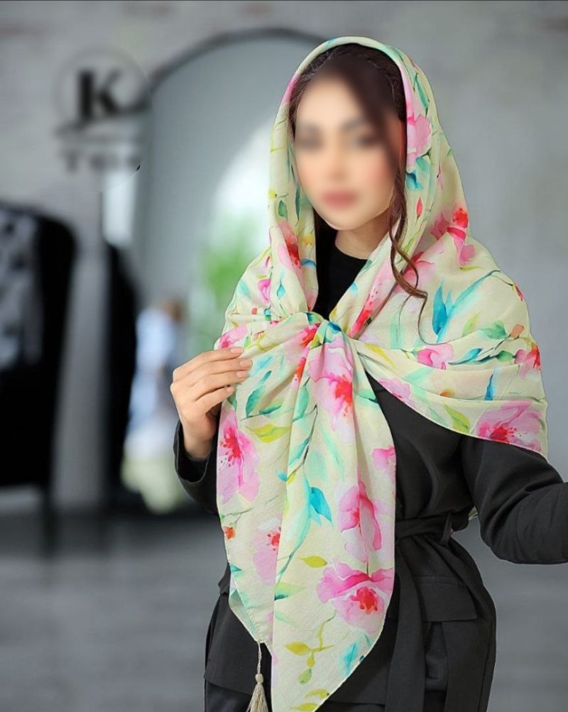 روسری رنگی طرح دار کد 9401 - Image 1