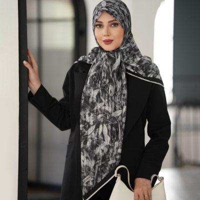 روسری رنگی طرح دار کد 9419