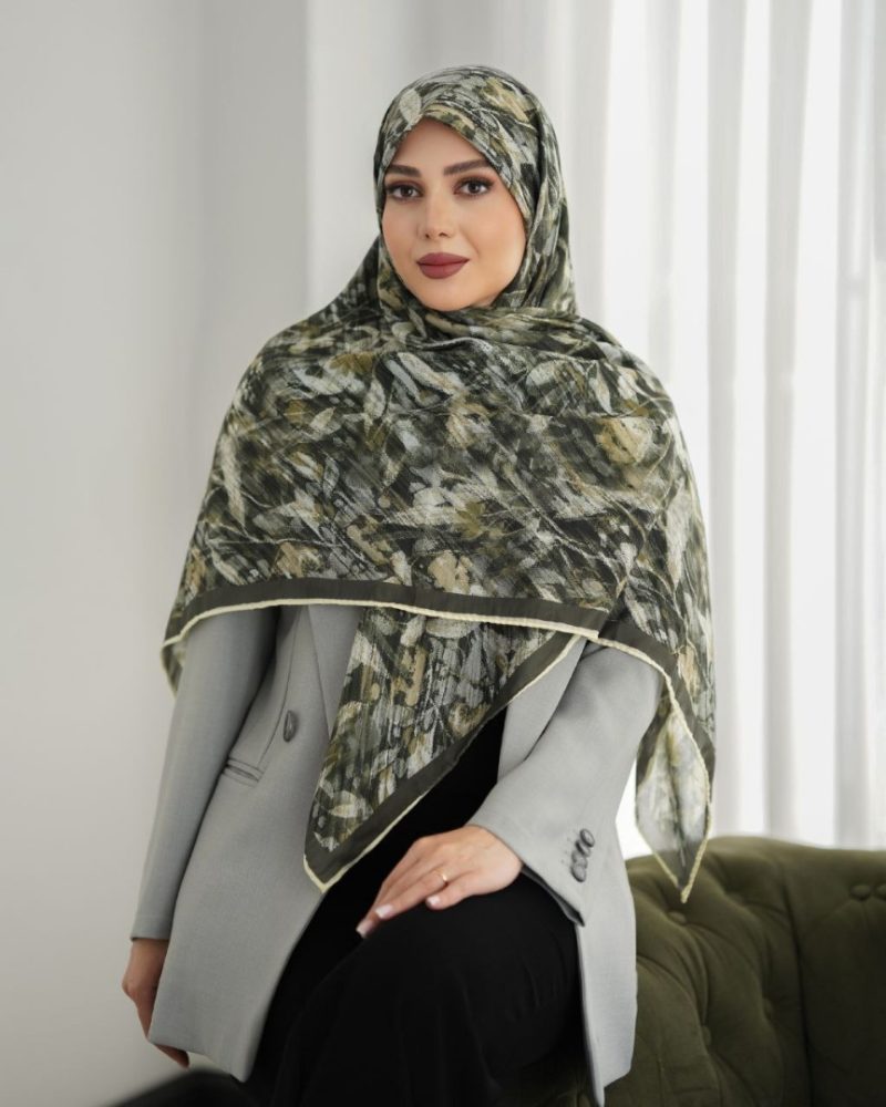 روسری رنگی طرح دار کد 9420 - Image 1