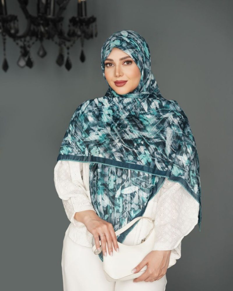 روسری رنگی طرح دار کد 9421 - Image 1