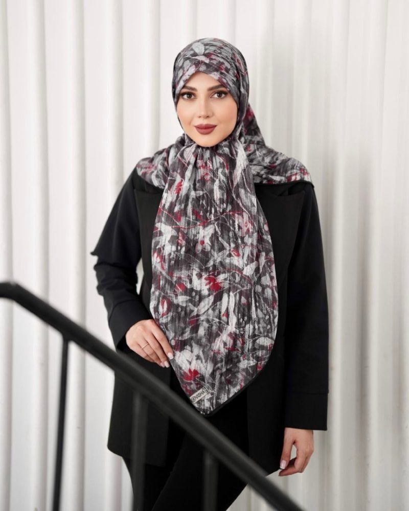 9422 روسری رنگی طرح دار کد 9422 - Image 1