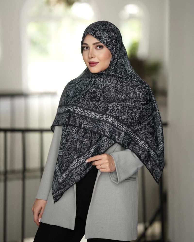 9426 روسری رنگی طرح دار کد 9426 - Image 1