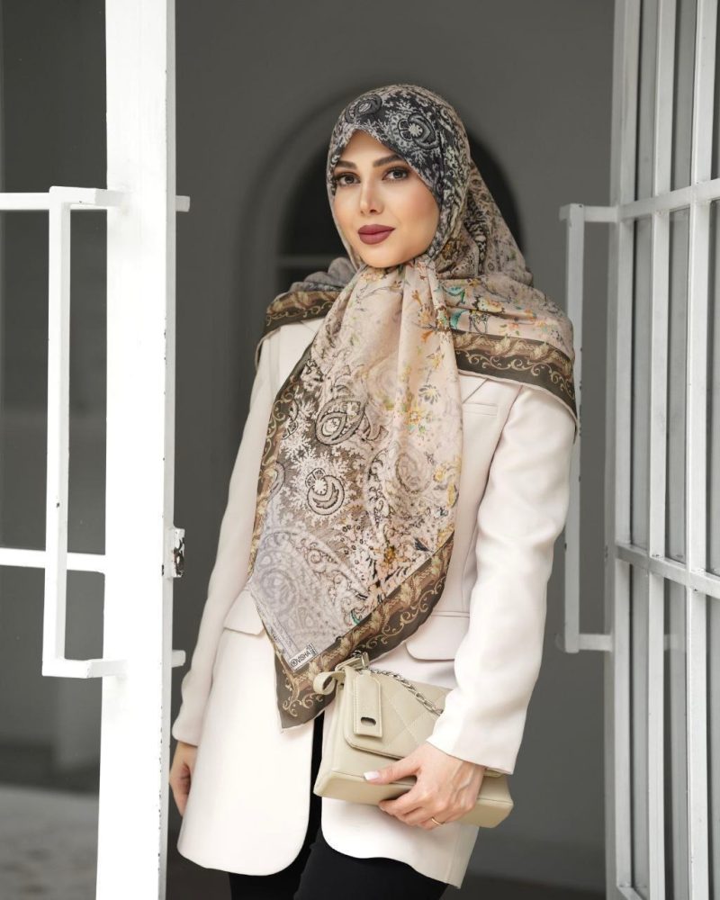 روسری رنگی طرح دار کد 9433 - Image 1