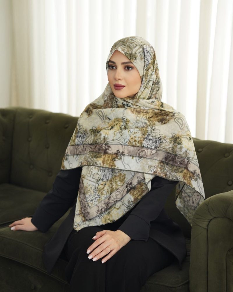روسری رنگی طرح دار کد 9436 - Image 1