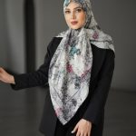 روسری رنگی طرح دار کد 9438