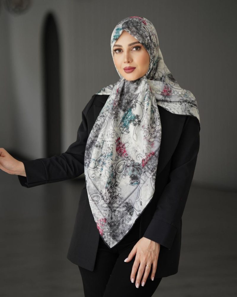 روسری رنگی طرح دار کد 9438 - Image 1