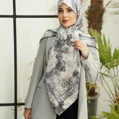 روسری رنگی طرح دار کد 9439