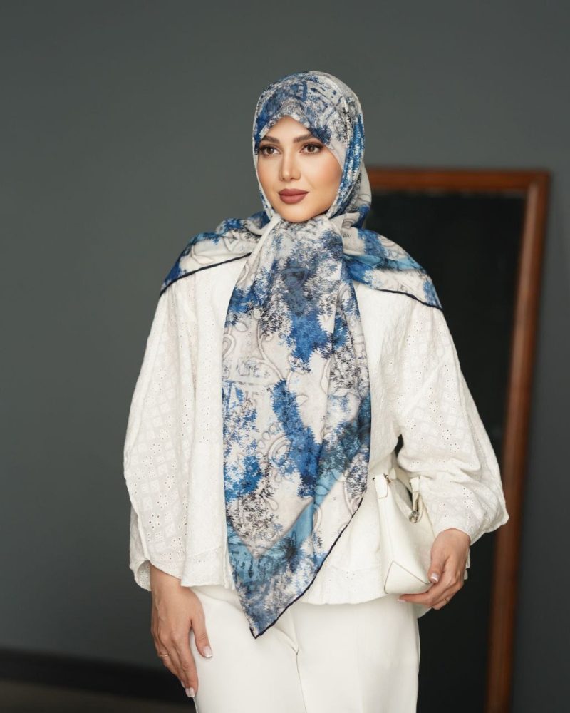 روسری رنگی طرح دار کد 9440 - Image 1