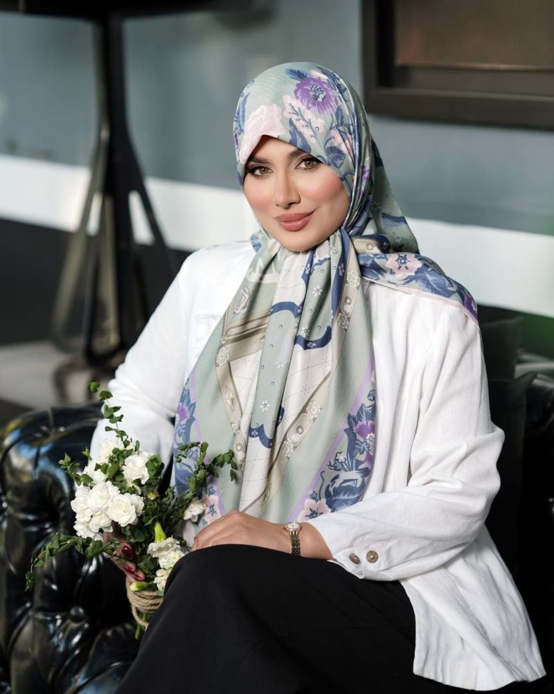 روسری رنگی طرح دار کد 9467 - Image 1