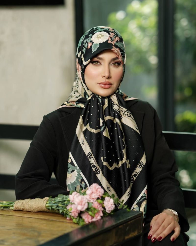 روسری رنگی طرح دار کد 9469 - Image 1