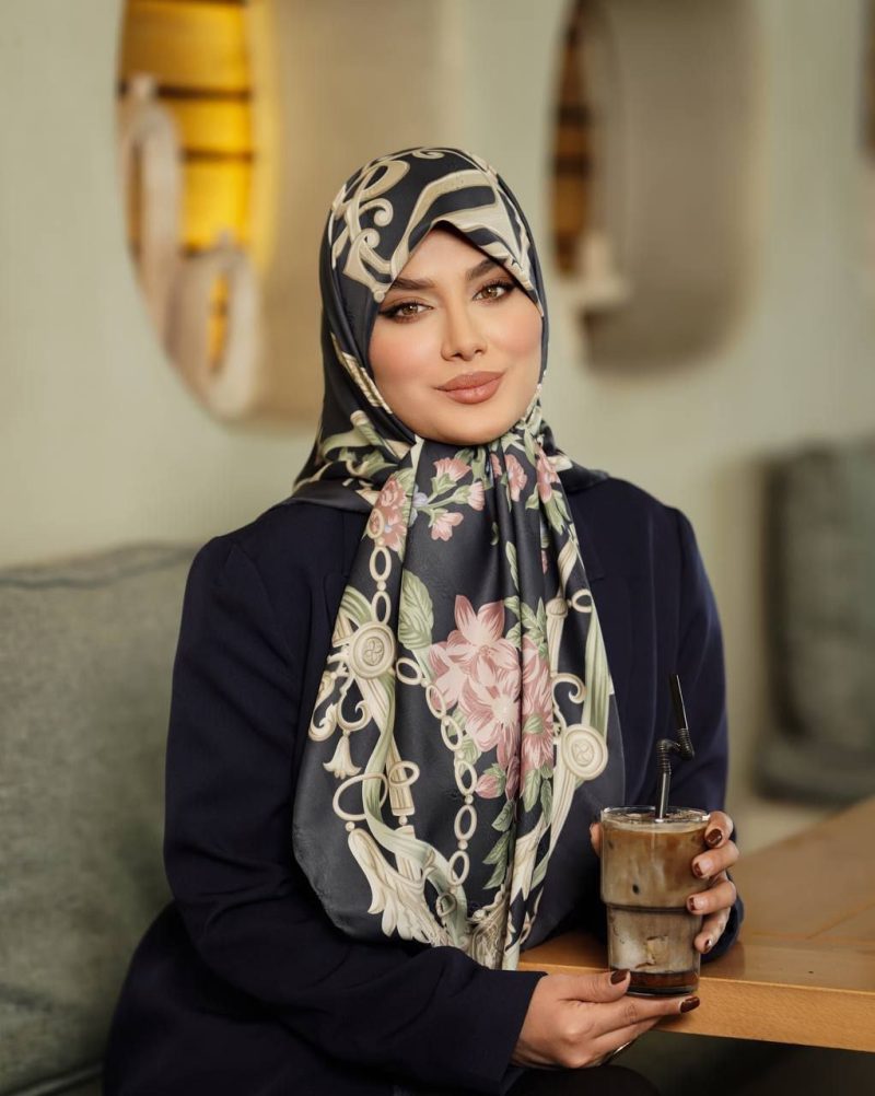 روسری رنگی طرح دار کد 9477 - Image 1